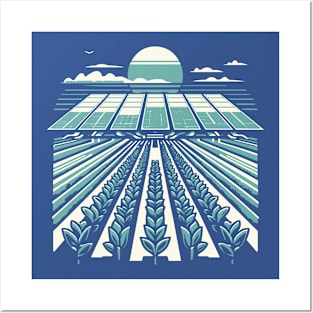 Future Bloom: Solarpunk Gardening T-Shirt – Embrace Eco-Futurism Posters and Art